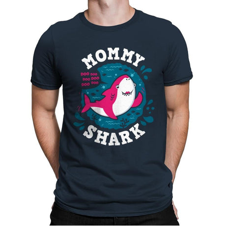 Mommy Shark - Mens Premium T-Shirts RIPT Apparel Small / Indigo