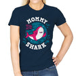Mommy Shark - Womens T-Shirts RIPT Apparel Small / Navy