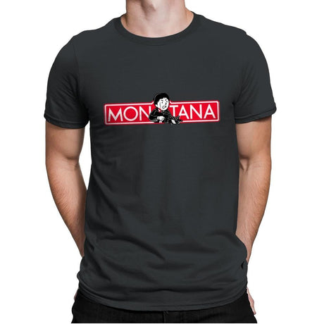 MON-TANA - Mens Premium T-Shirts RIPT Apparel Small / Heavy Metal