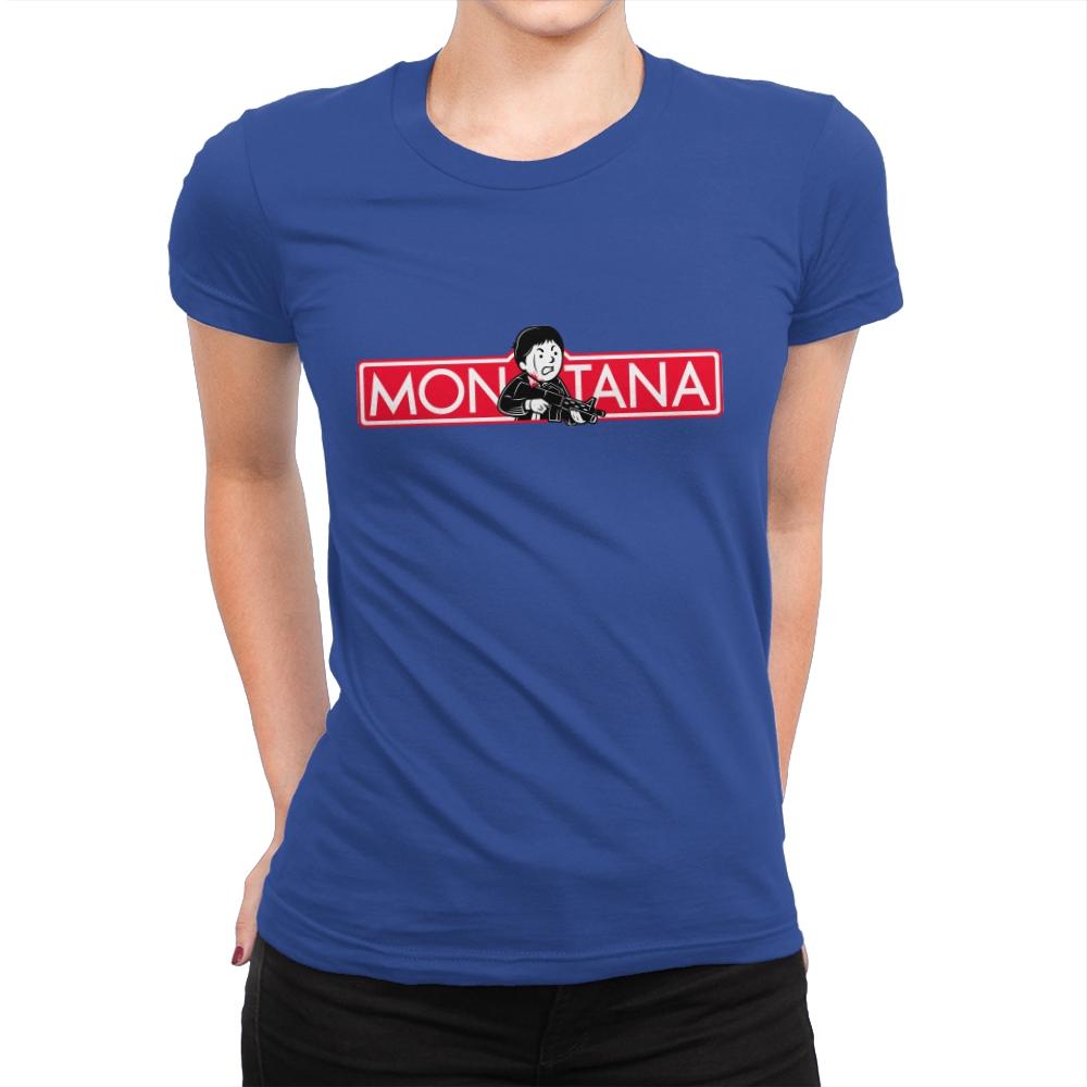 MON-TANA - Womens Premium T-Shirts RIPT Apparel Small / Royal
