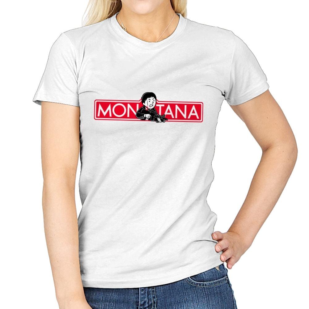 MON-TANA - Womens T-Shirts RIPT Apparel Small / White