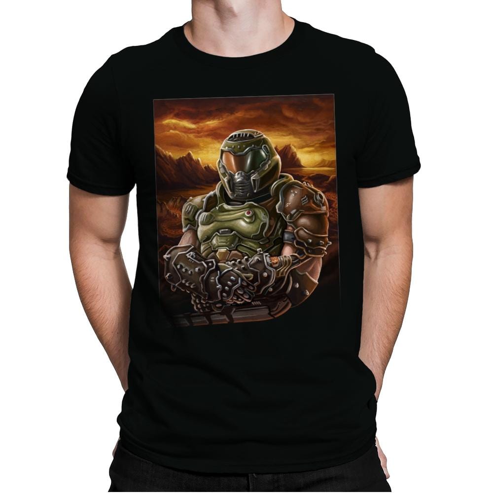 Mona Doom - Mens Premium T-Shirts RIPT Apparel Small / Black
