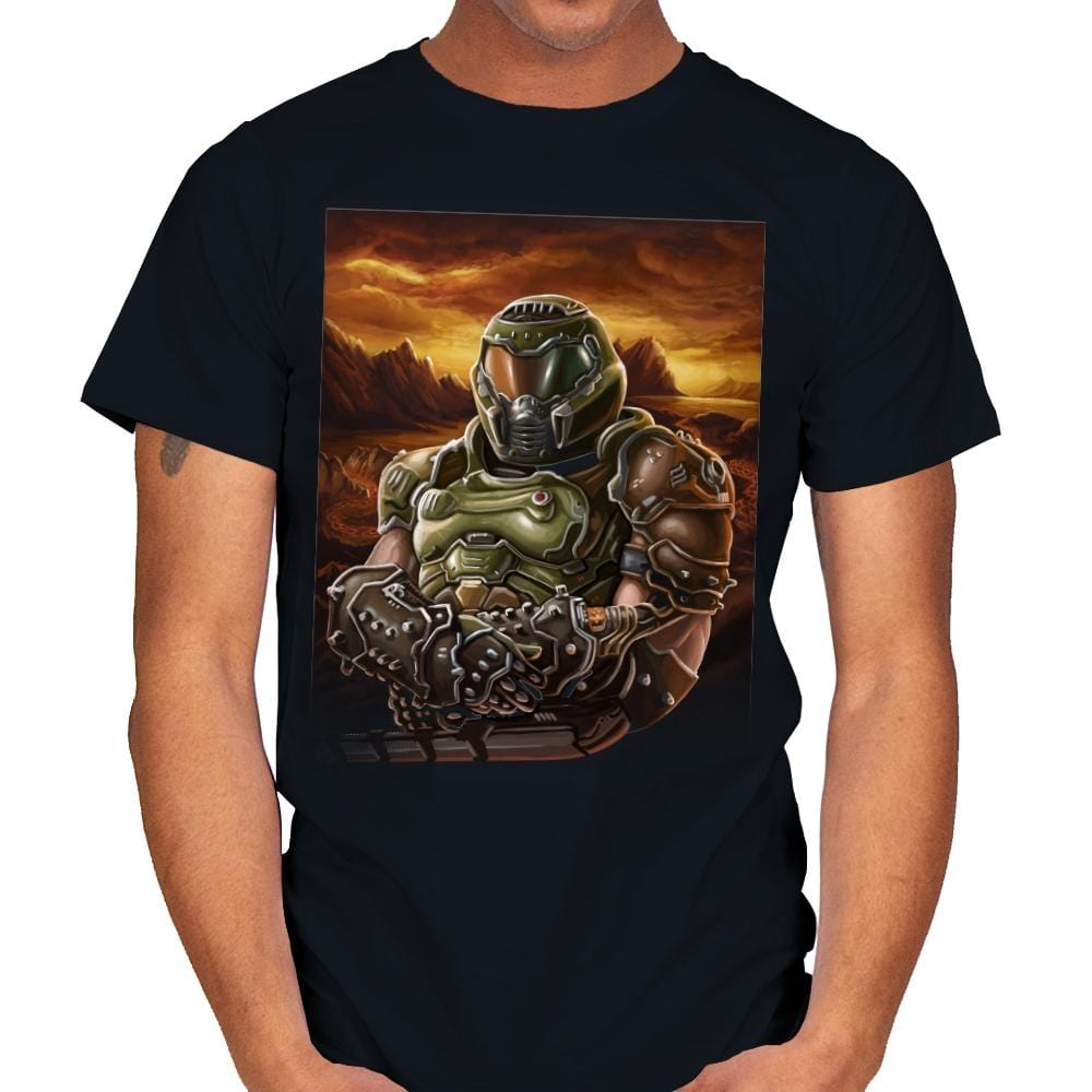 Mona Doom - Mens T-Shirts RIPT Apparel Small / Black