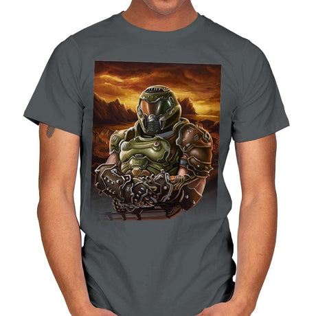 Mona Doom - Mens T-Shirts RIPT Apparel Small / Charcoal