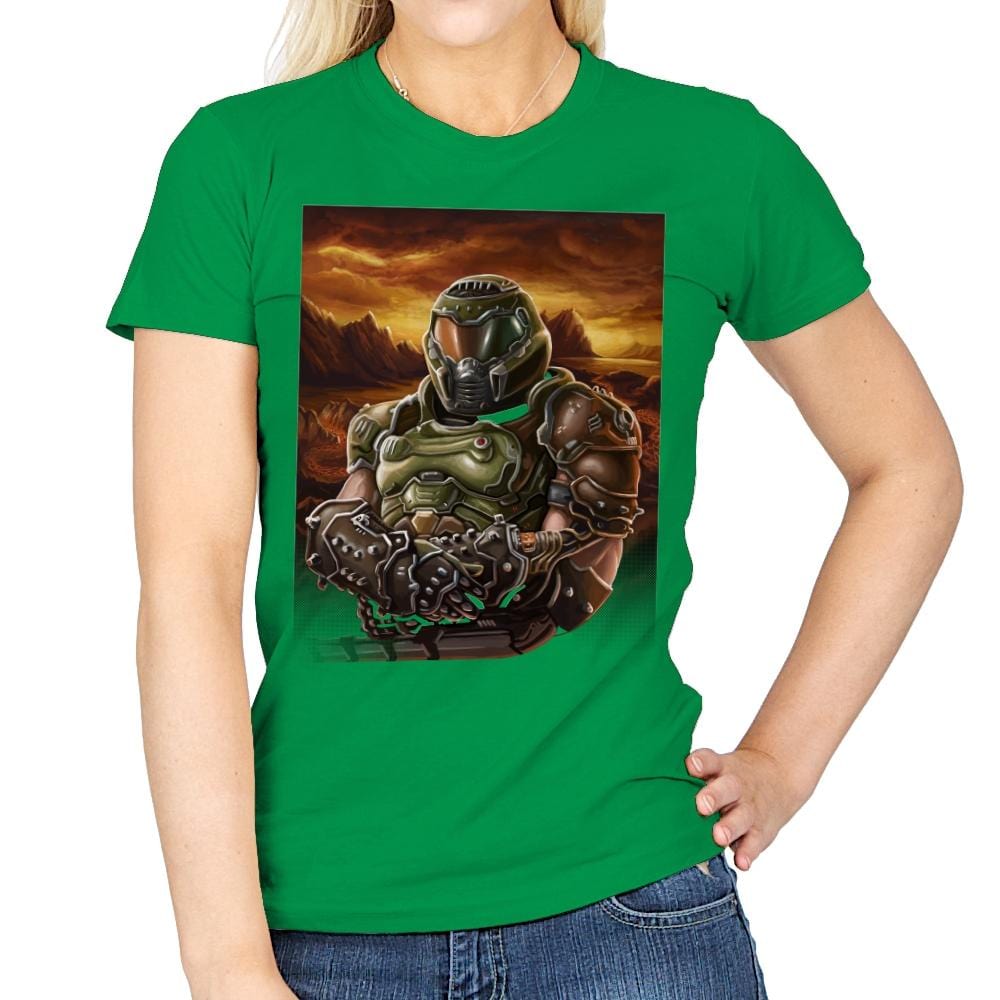 Mona Doom - Womens T-Shirts RIPT Apparel Small / Irish Green