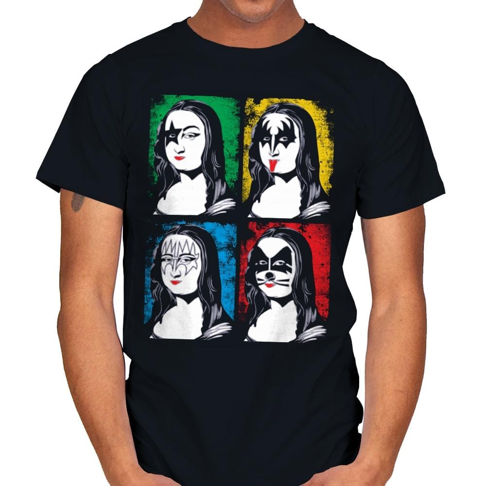 Mona Kissa - Mens T-Shirts RIPT Apparel Small / Black