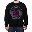 Mona Lisa in the 80s - Crew Neck Sweatshirt Crew Neck Sweatshirt RIPT Apparel Small / Black