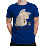 Monday Cat - Mens Premium T-Shirts RIPT Apparel Small / Royal