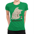 Monday Cat - Womens Premium T-Shirts RIPT Apparel Small / Kelly Green