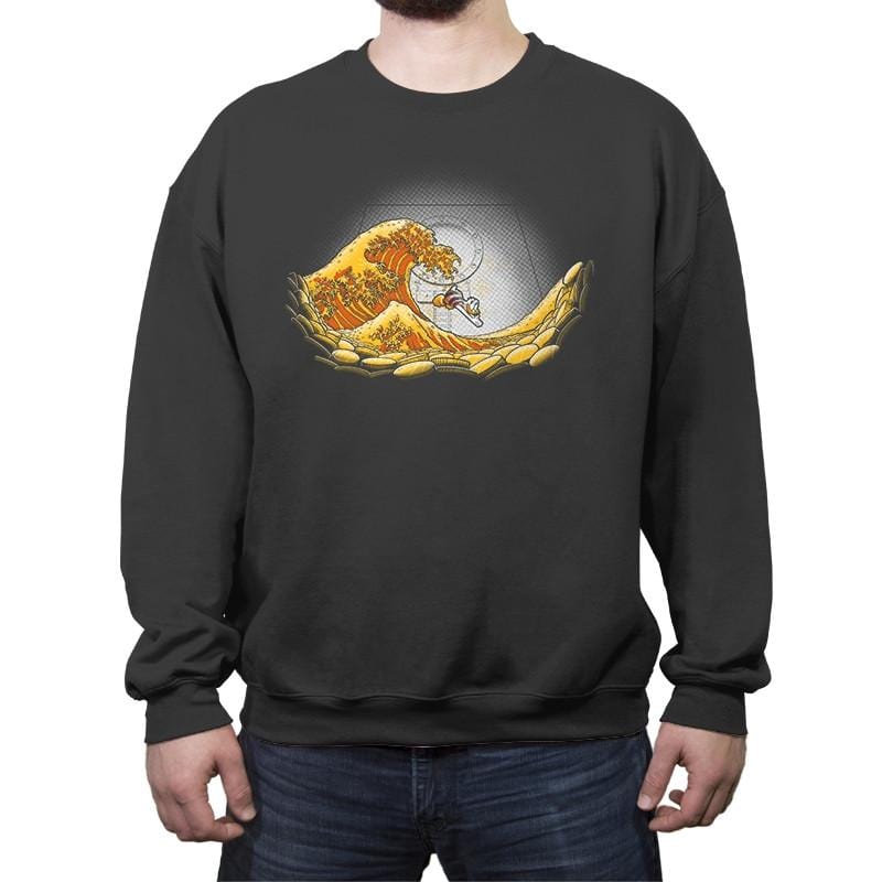 Money Wave - Crew Neck Sweatshirt Crew Neck Sweatshirt RIPT Apparel Small / Charcoal