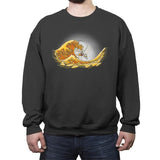 Money Wave - Crew Neck Sweatshirt Crew Neck Sweatshirt RIPT Apparel Small / Charcoal