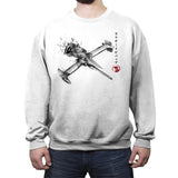 Mono Racer Sumi-e - Crew Neck Sweatshirt Crew Neck Sweatshirt RIPT Apparel