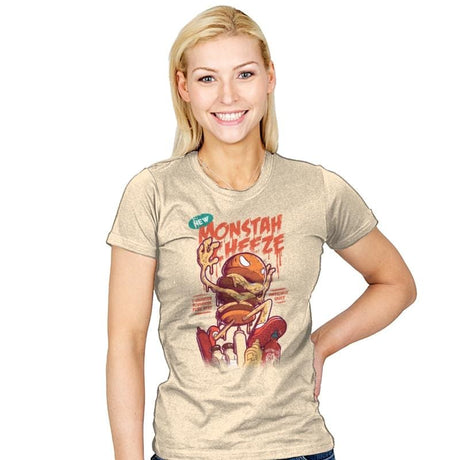 Monstah Cheeze - Womens T-Shirts RIPT Apparel Small / Natural