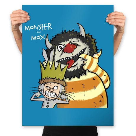 Monster and MaX - Prints Posters RIPT Apparel 18x24 / Sapphire