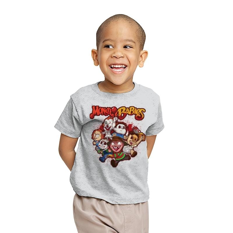 Monster Babies - Youth T-Shirts RIPT Apparel X-small / Sport grey