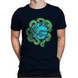Monster of the Deep - Mens Premium T-Shirts RIPT Apparel Small / Midnight Navy