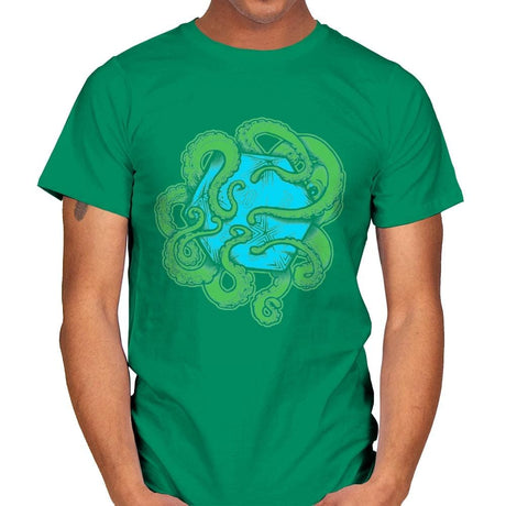 Monster of the Deep - Mens T-Shirts RIPT Apparel Small / Kelly Green