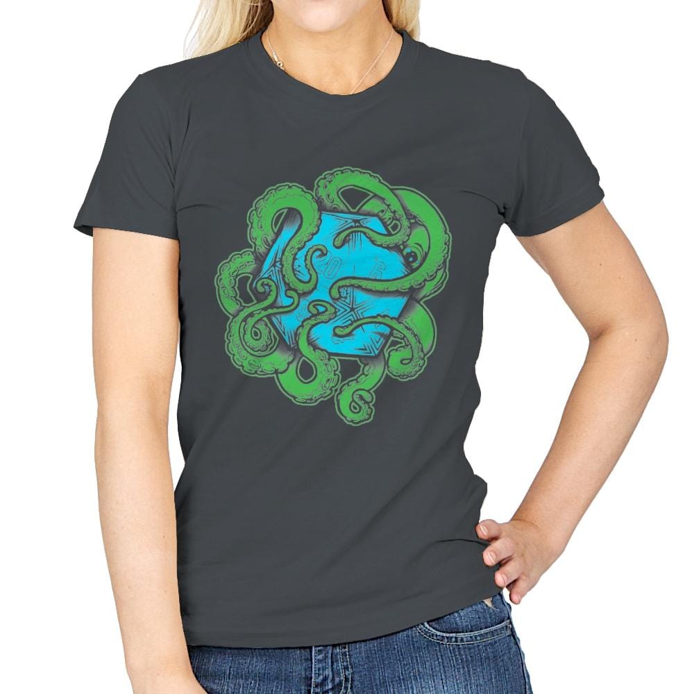 Monster of the Deep - Womens T-Shirts RIPT Apparel Small / Charcoal