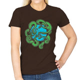 Monster of the Deep - Womens T-Shirts RIPT Apparel Small / Dark Chocolate