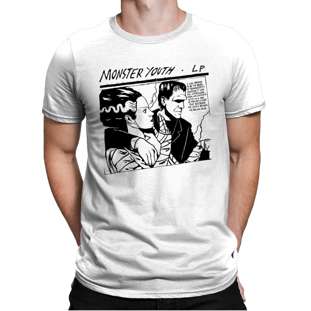 Monster Youth - Mens Premium T-Shirts RIPT Apparel Small / White