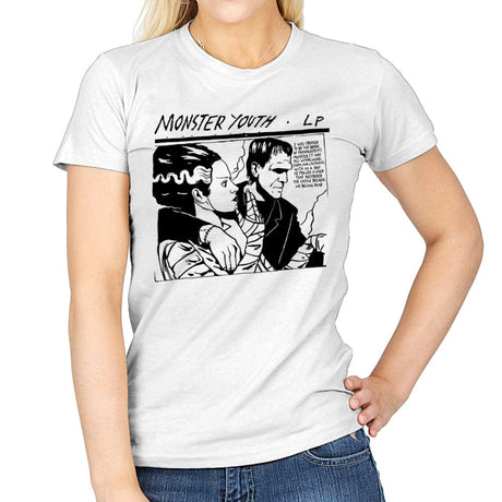 Monster Youth - Womens T-Shirts RIPT Apparel Small / White