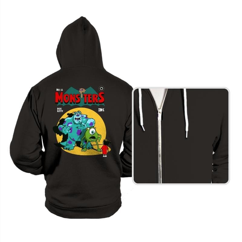 Monsters Comic - Hoodies Hoodies RIPT Apparel Small / Black