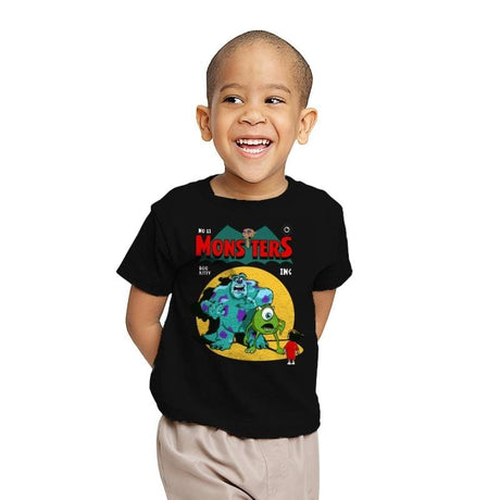 Monsters Comic - Youth T-Shirts RIPT Apparel