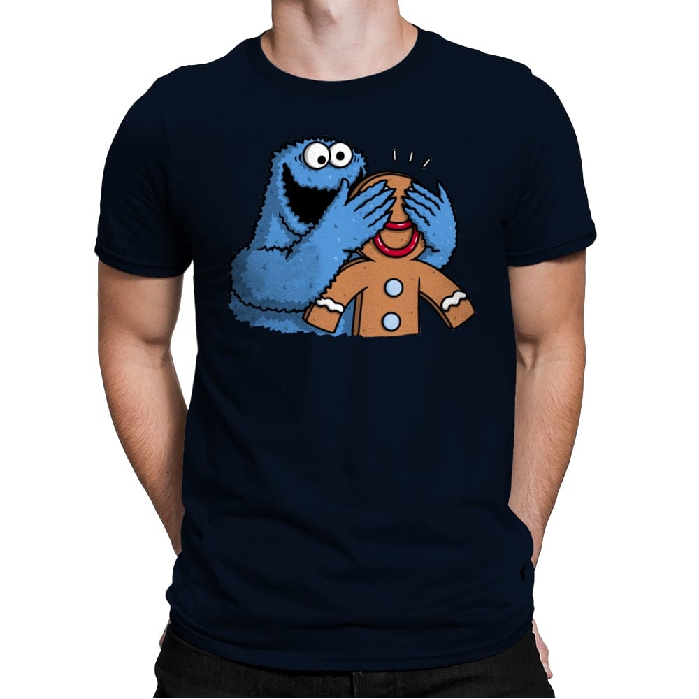 Monstrous Surprise! - Mens Premium T-Shirts RIPT Apparel Small / Midnight Navy