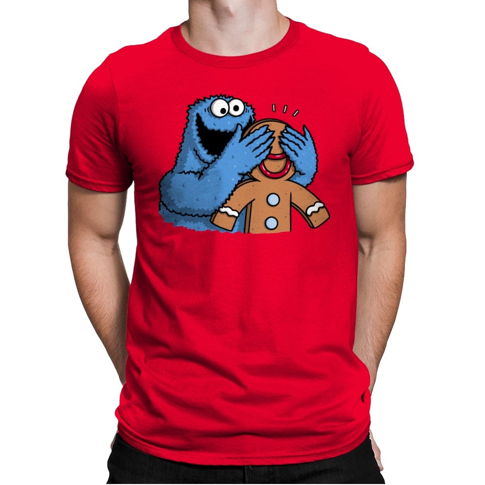 Monstrous Surprise! - Mens Premium T-Shirts RIPT Apparel Small / Red