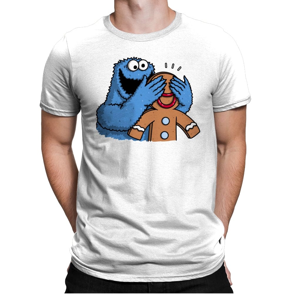 Monstrous Surprise! - Mens Premium T-Shirts RIPT Apparel Small / White