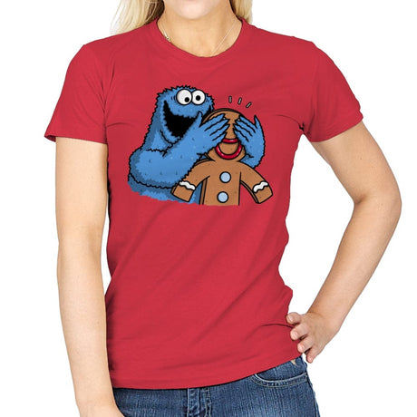 Monstrous Surprise! - Womens T-Shirts RIPT Apparel Small / Red