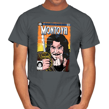 Montoya Comics - Mens T-Shirts RIPT Apparel Small / Charcoal
