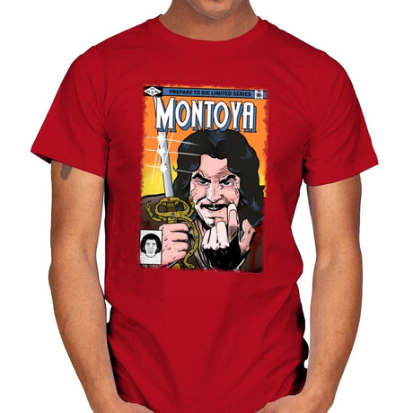 Montoya Comics - Mens T-Shirts RIPT Apparel Small / Red