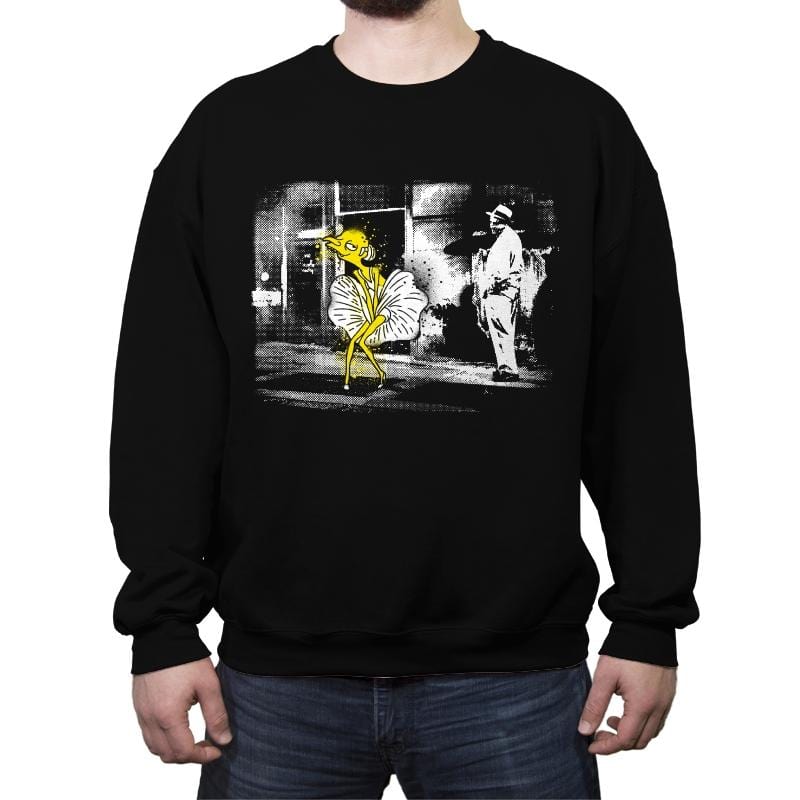 Monty Monroe - Crew Neck Sweatshirt Crew Neck Sweatshirt RIPT Apparel Small / Black
