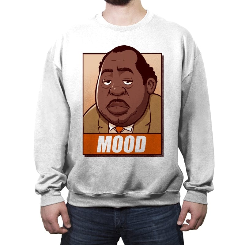 Mood - Crew Neck Sweatshirt Crew Neck Sweatshirt RIPT Apparel Small / White