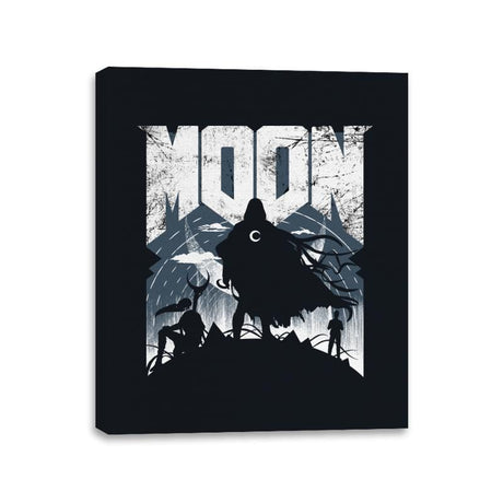 Moon Doom - Canvas Wraps Canvas Wraps RIPT Apparel 11x14 / Black