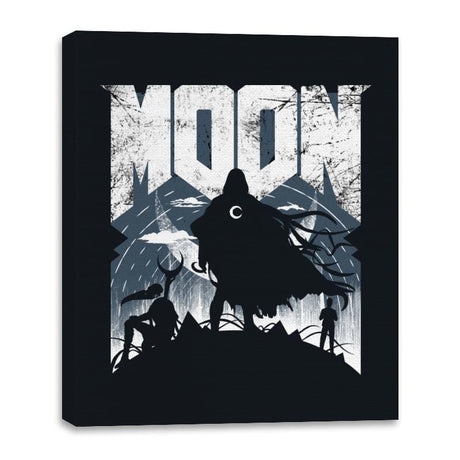 Moon Doom - Canvas Wraps Canvas Wraps RIPT Apparel 16x20 / Black