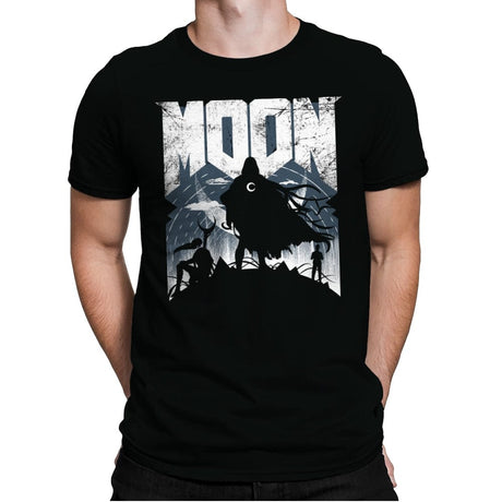 Moon Doom - Mens Premium T-Shirts RIPT Apparel Small / Black