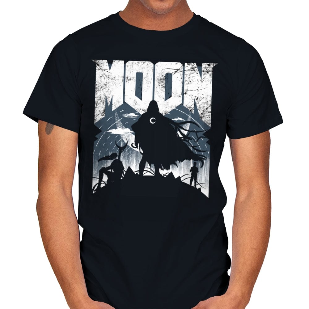 Moon Doom - Mens T-Shirts RIPT Apparel Small / Black