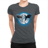 Moon Dragons - Womens Premium T-Shirts RIPT Apparel Small / Heavy Metal
