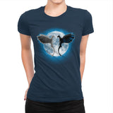 Moon Dragons - Womens Premium T-Shirts RIPT Apparel Small / Midnight Navy