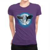 Moon Dragons - Womens Premium T-Shirts RIPT Apparel Small / Purple Rush