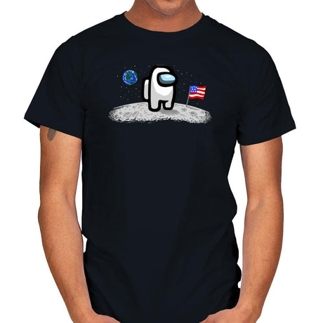 Moon Impostor - Mens T-Shirts RIPT Apparel Small / Black