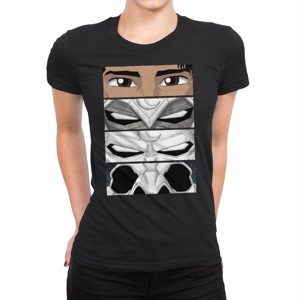 Moon Knight Eyes - Womens Premium T-Shirts RIPT Apparel Small / Black