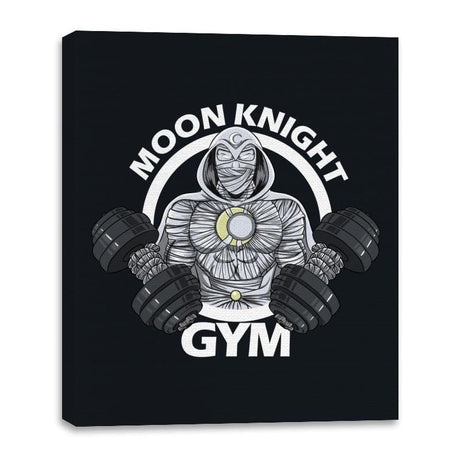 Moon Knight Gym - Canvas Wraps Canvas Wraps RIPT Apparel 16x20 / Black