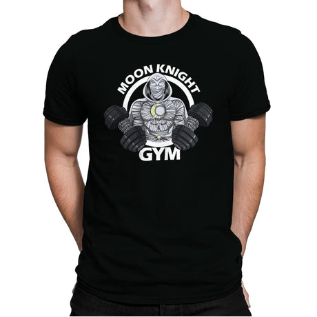 Moon Knight Gym - Mens Premium T-Shirts RIPT Apparel Small / Black