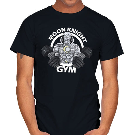 Moon Knight Gym - Mens T-Shirts RIPT Apparel Small / Black