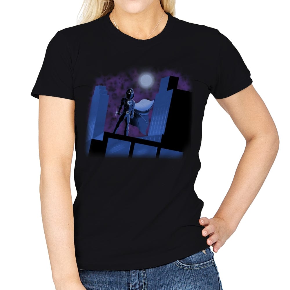 Moon Knight the Animated Series - Womens T-Shirts RIPT Apparel Small / Black