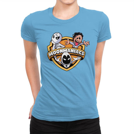 Moon Maniacs - Womens Premium T-Shirts RIPT Apparel Small / Turquoise