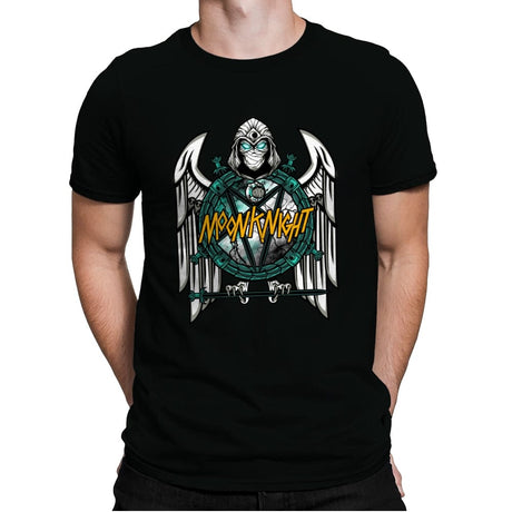 Moon Metal - Mens Premium T-Shirts RIPT Apparel Small / Black
